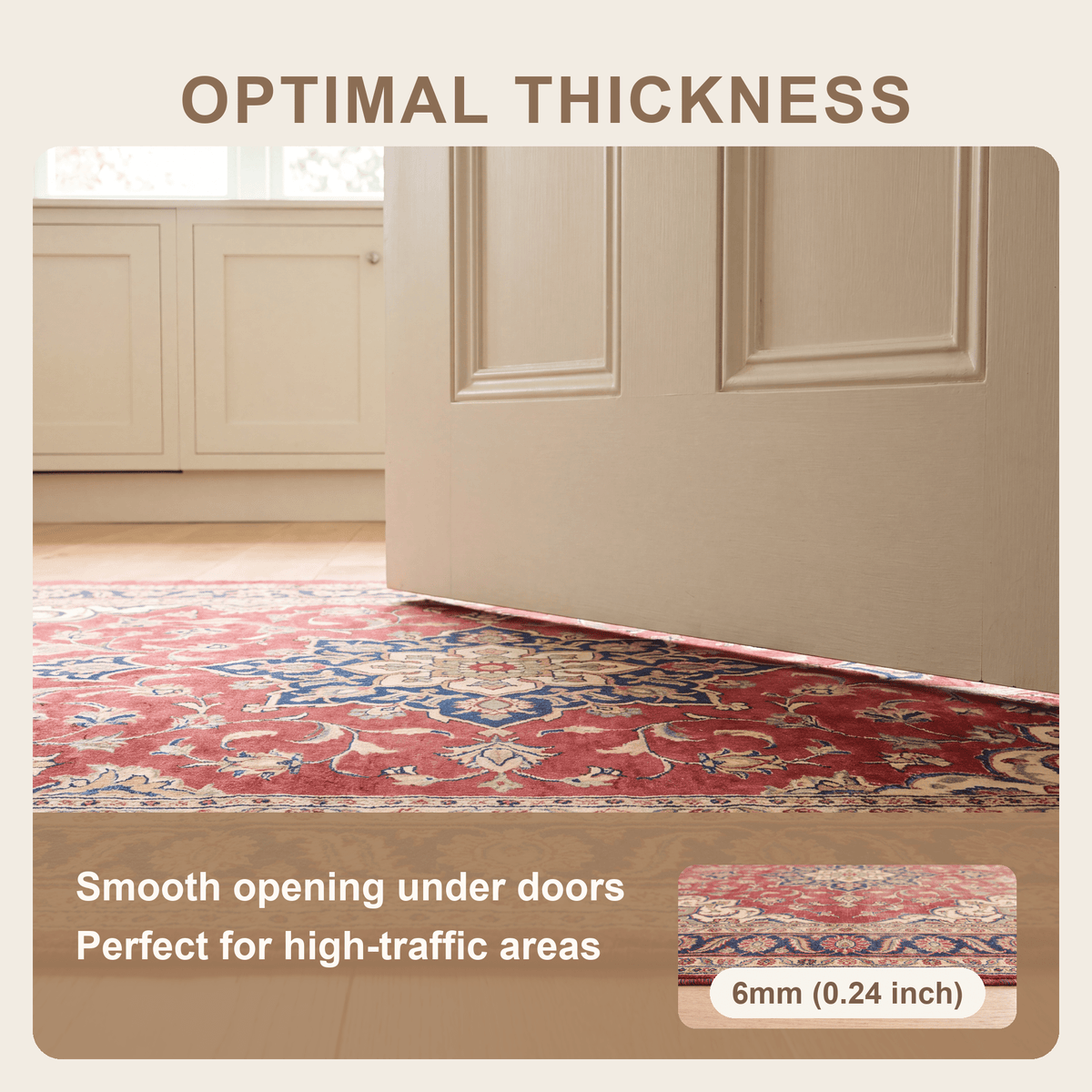 Westfield Traditional Distressed Medallion Red Navy Cream Gold Washable Indoor Outdoor Entryway Rug - RugzellaDigital Print RugRugzellaRugzellaBBB482-RECT-24x47-60x120cmRGZLLA145946Rectangle2' x 3'11" (60x120 cm)SHARED | Westfield feature thickness