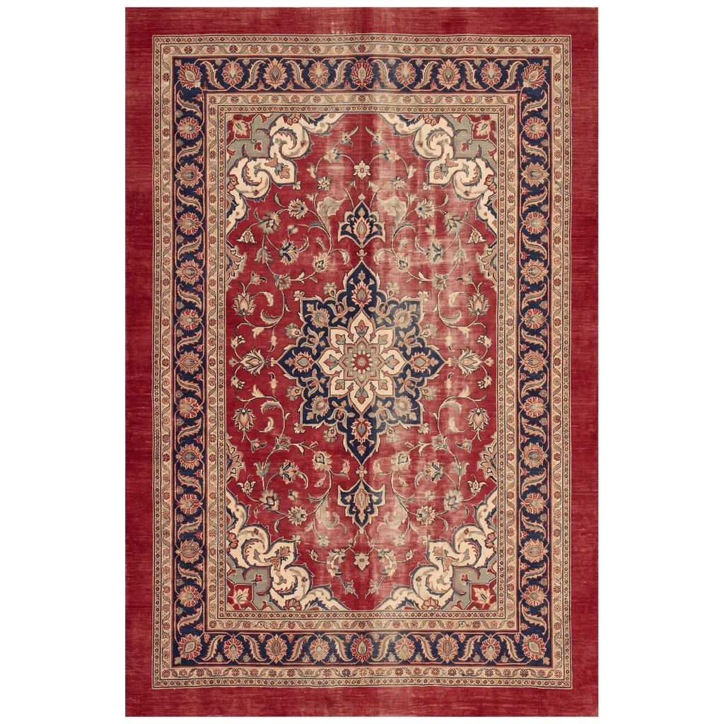Westfield Traditional Distressed Medallion Red Navy Cream Gold Washable Indoor Outdoor Entryway Rug - RugzellaDigital Print RugRugzellaRugzellaBBB482-RECT-24x47-60x120cmRGZLLA145946Rectangle2' x 3'11" (60x120 cm)RECTANGLE | HERO | Westfield rectangle