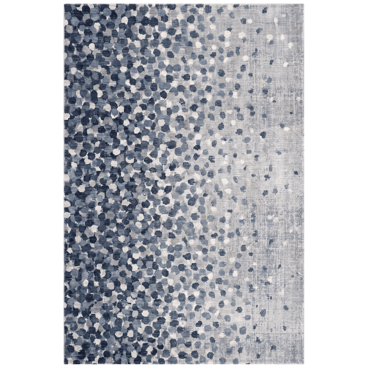 Wheatfield Modern Speckled Mosaic Dot Indigo Blue Storm Grey Chalk Washable Indoor Outdoor Entryway Rug - RugzellaDigital Print RugRugzellaRugzellaBBB483-RECT-24x47-60x120cmRGZLLA146281Rectangle2' x 3'11" (60x120 cm)RECTANGLE | HERO | Wheatfield rectangle
