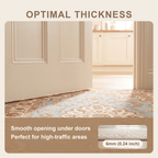 Windgate Traditional Medallion Border Teal Ivory Rust Washable Indoor Outdoor Entryway Rug - RugzellaDigital Print RugRugzellaRugzellaBBB486-RECT-24x47-60x120cmRGZLLA147286Rectangle2' x 3'11" (60x120 cm)SHARED | Windgate feature thickness
