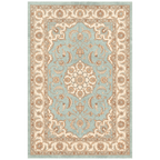 Zephyr2 Traditional Medallion Border Teal Ivory Rust Washable Indoor Outdoor Entryway Rug - RugzellaDigital Print RugRugzellaRugzellaBBB378-RECT-24x47-60x120cmRGZLLA109766Rectangle2' x 3'11" (60x120 cm)RECTANGLE | HERO | Zephyr2 rectangle